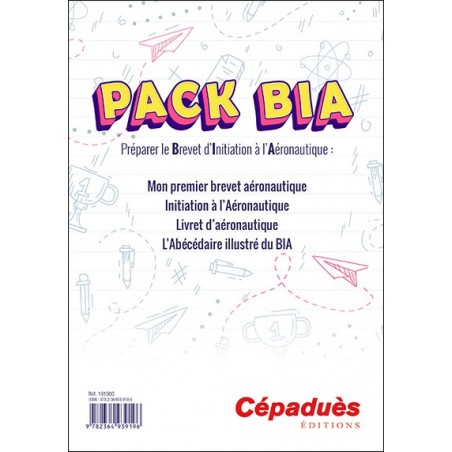 Pack BIA - Préparation du Brevet d'Initiation à l'Aéronautique - Coffret de 4 livres