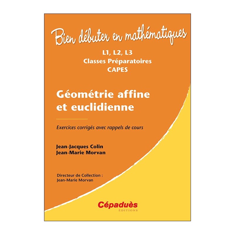 Géométrie affine et euclidienne