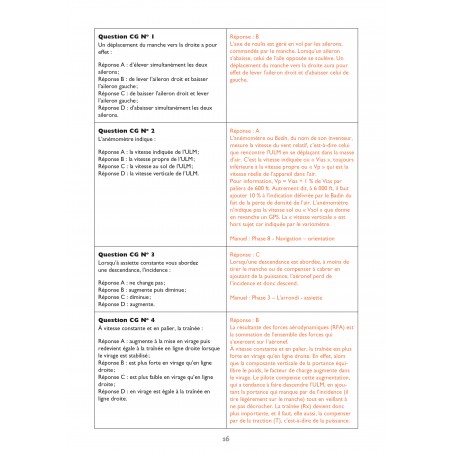 500 questions avec réponses commentées (pilotes ULM) 500 questions avec réponses commentées (pilotes ULM)