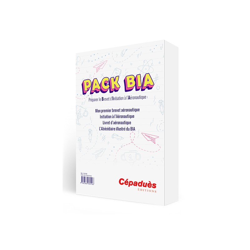 Pack BIA - Préparation du Brevet d'Initiation à l'Aéronautique - Coffret de 4 livres