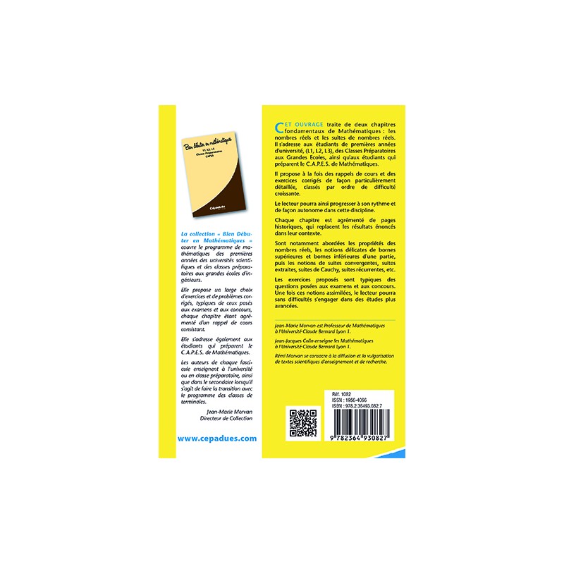 Nombres réels, suites