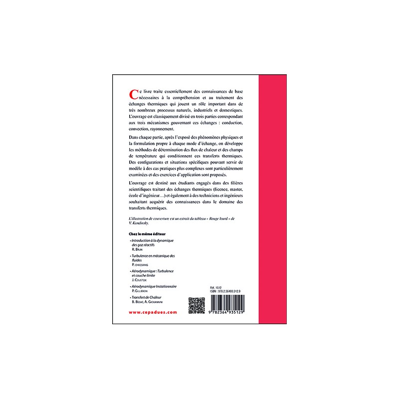 Éléments fondamentaux des transferts thermiques
