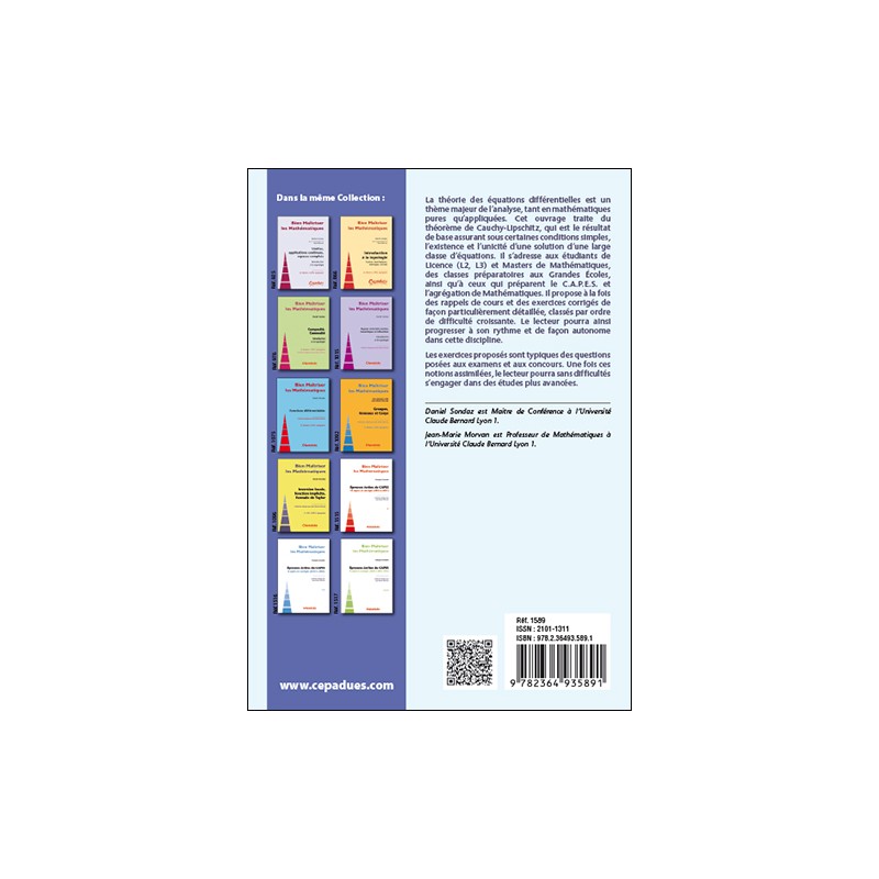 Autour du Théorème de Cauchy-Lipschitz. Équations différentielles