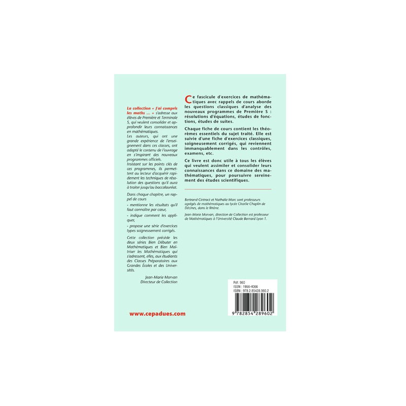 Méthodes Mathématiques Première S