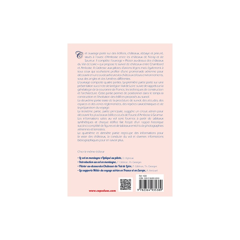 Piloter de Nitray à Saumur. Châteaux du Val de Loire