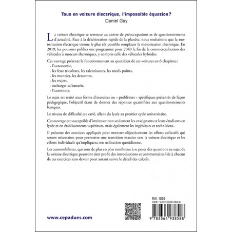 Tous en voiture électrique, l'impossible équation ? Étude avec exercices commentés