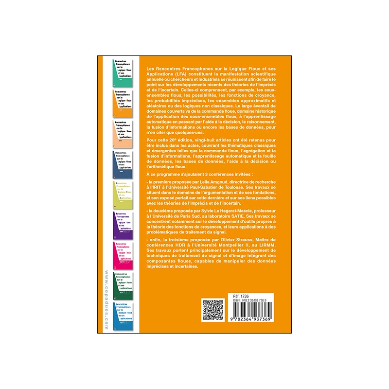 LFA 2019 - Rencontres francophones sur la Logique Floue et ses Applications
