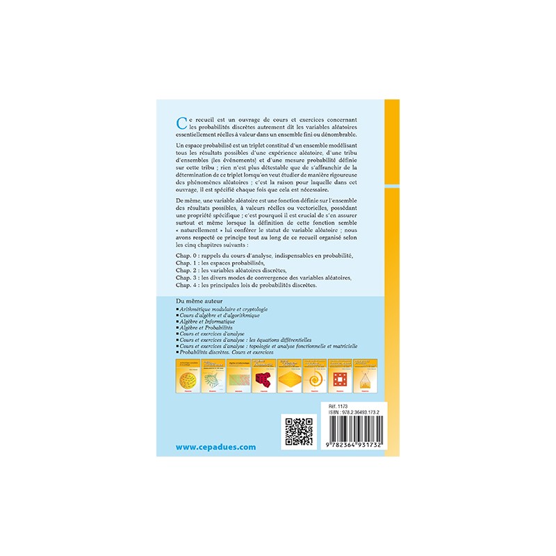 Probabilités discrètes. Cours et exercices