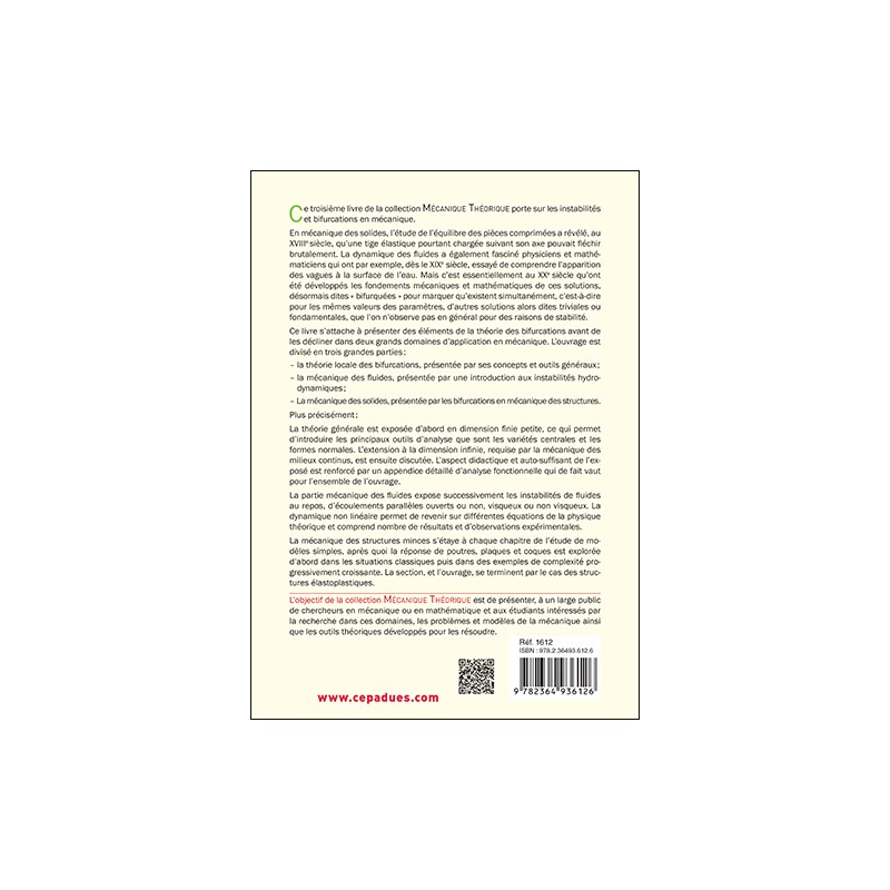 Instabilités et bifurcations en mécanique