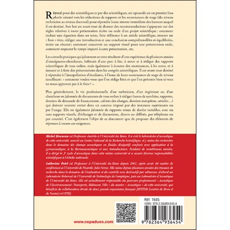 Présenter un rapport scientifique à l'écrit, à l'oral - Conseils pratiques 2e édition