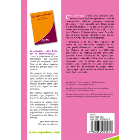 Structures Algébriques Elémentaires, Arithmétique