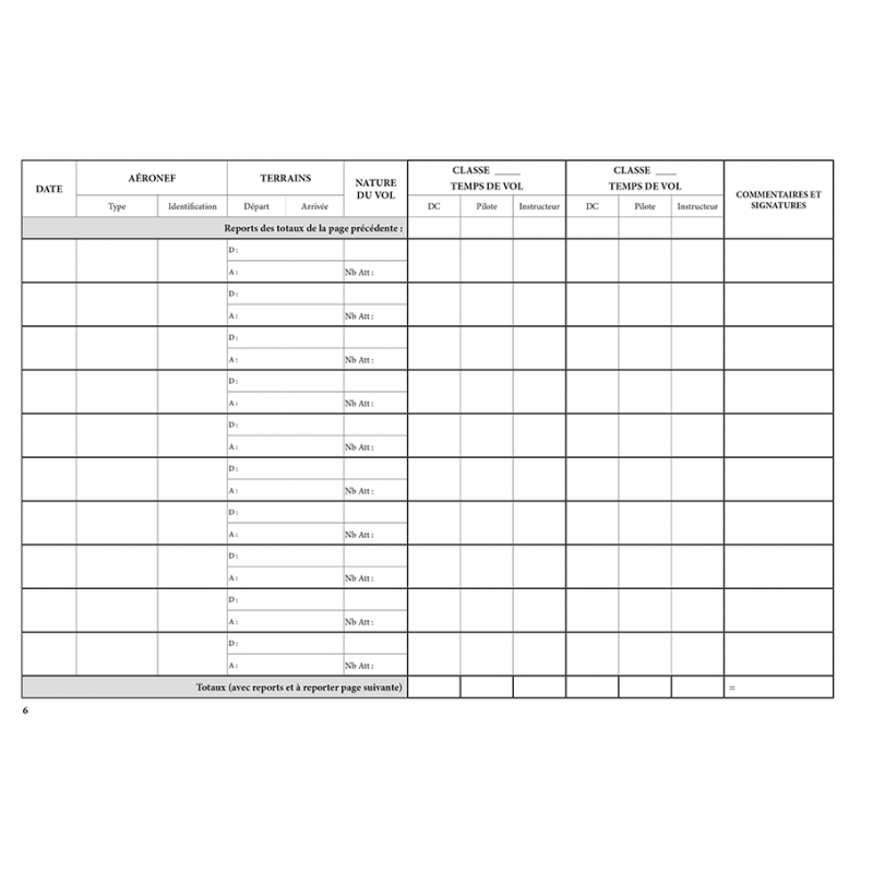 Carnet de Vol ULM