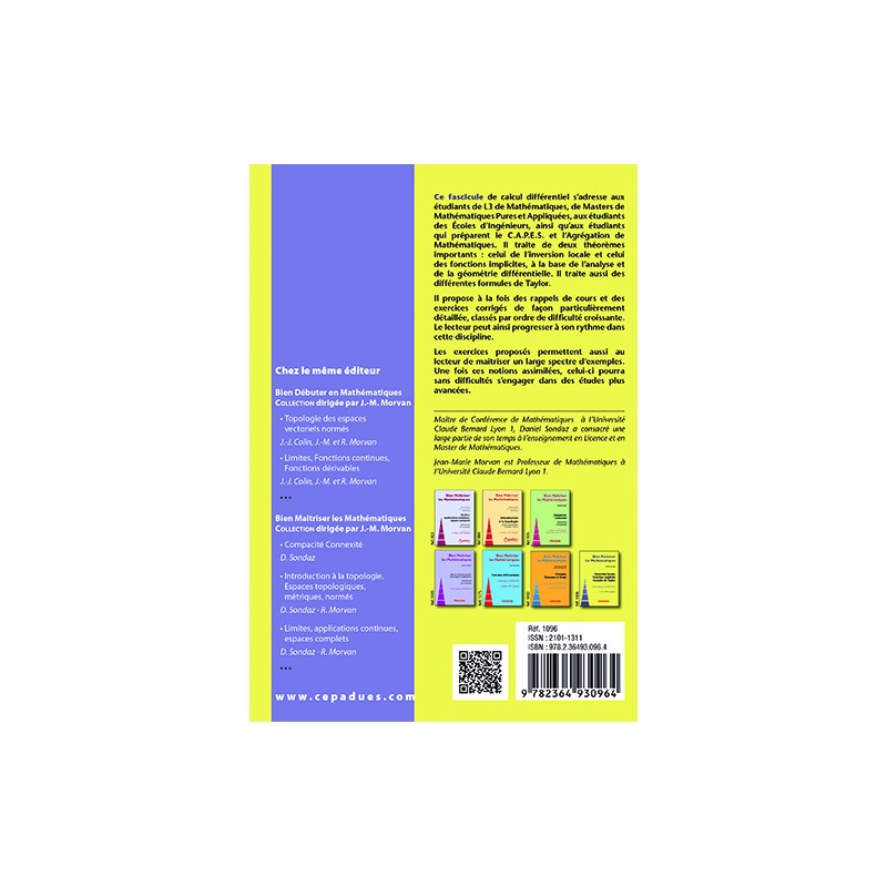 Inversion locale, fonction implicite, formule de Taylor