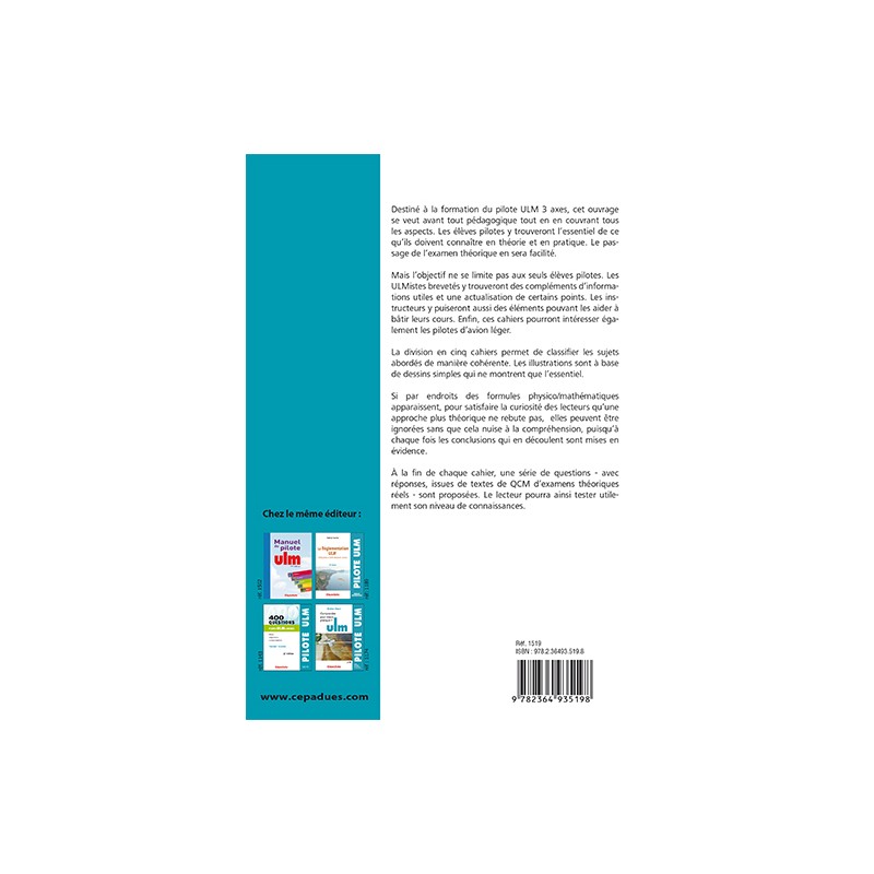 Cahiers du pilote ULM 3 axes