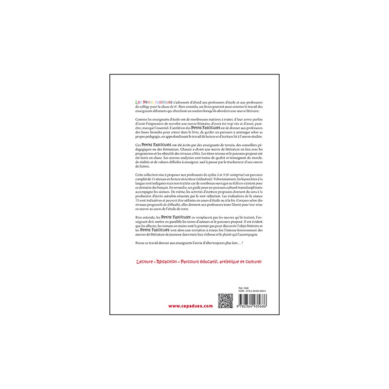 Petit fascicule à l'usage des enseignants pour la leçon de français sur Les petits bonshommes sur le carreau d'Olivier Douzo