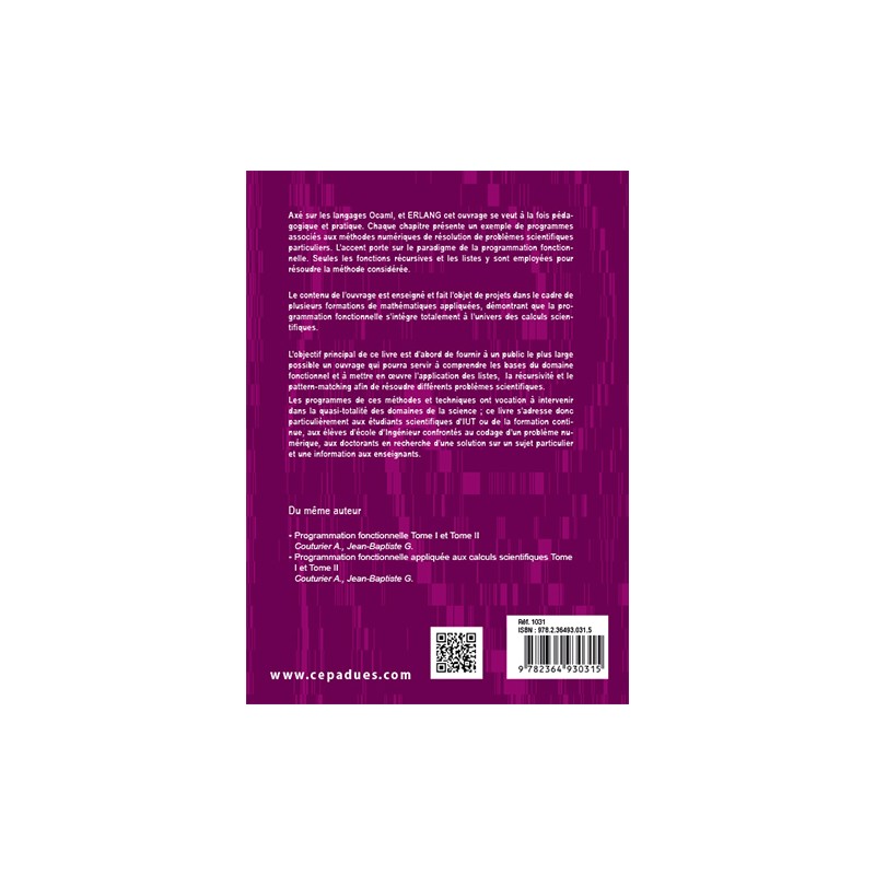 Initiation à la programmation de l'analyse numérique