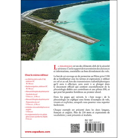 Guide de Phraséologie du Pilote VFR 6e édition Guide de Phraséologie du Pilote VFR 6e édition