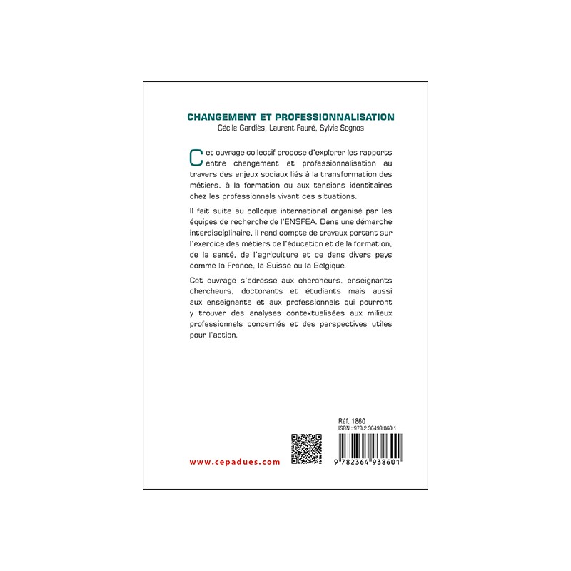 Changement et  professionnalisation