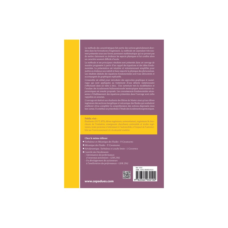 Aérodynamique Instationnaire
comprendre la méthode des caractéristiques