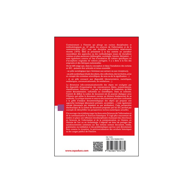 Le document : dialogue entre Sciences de l'information et de la communication et Histoire (IDC)