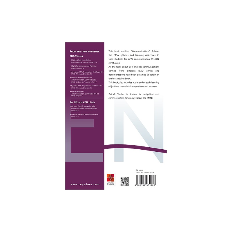 Communications. ATPL Preparation Certificates 091-92 - ENAC