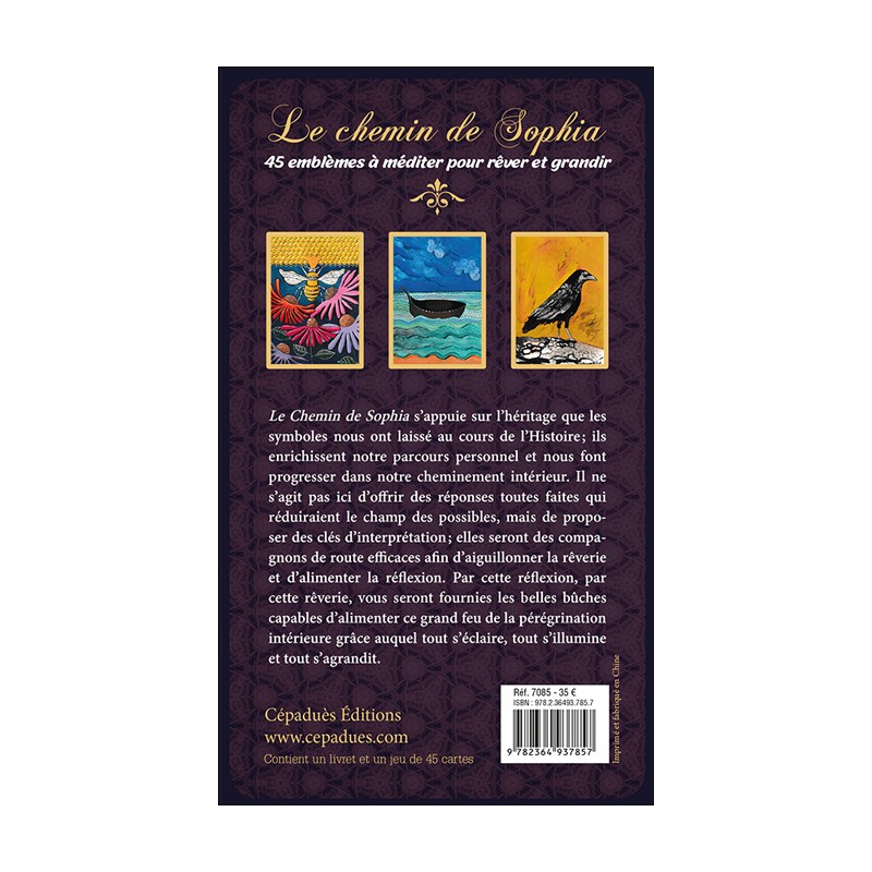 Le chemin de Sophia (coffret contenant un livret et un jeu de 45 cartes)
