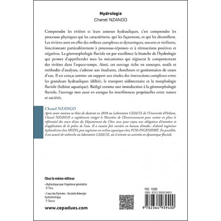 Hydrologie. Introduction à l’hydraulique et morphologie fluviales Hydrologie. Introduction à l’hydraulique et morphologie fluviales