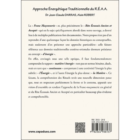 Approche Énergétique Traditionnelle du R.É.A.A. Approche Énergétique Traditionnelle du R.É.A.A.