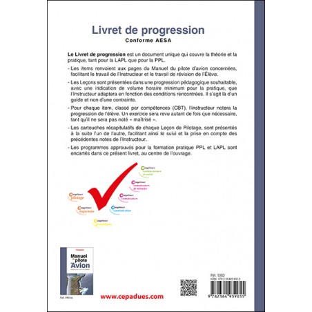 Livret de progression du pilote avion (19e édition)