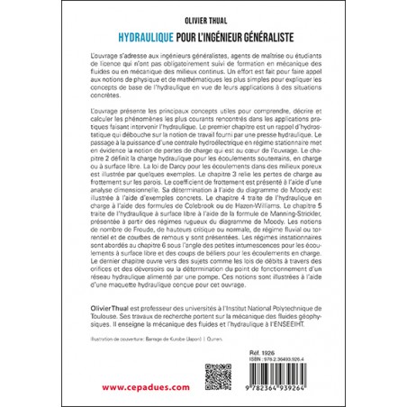 Hydraulique pour l'ingénieur généraliste. 2e édition Hydraulique pour l'ingénieur généraliste. 2e édition