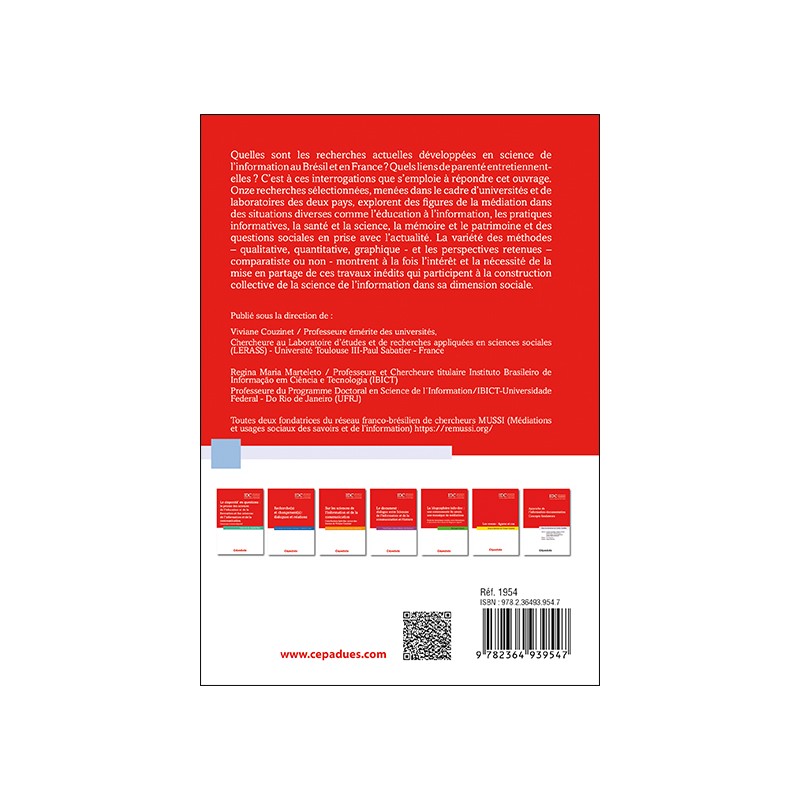 Médiations info-communicationnelles : recherches récentes brésiliennes et françaises IDC