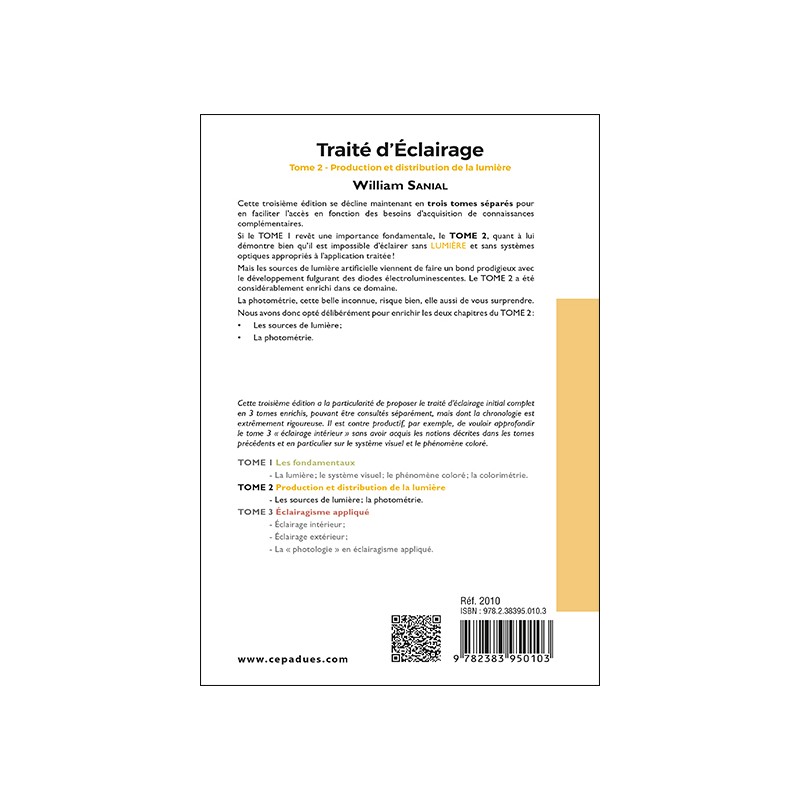 Traité d'Éclairage 3e édition Tome 2/3