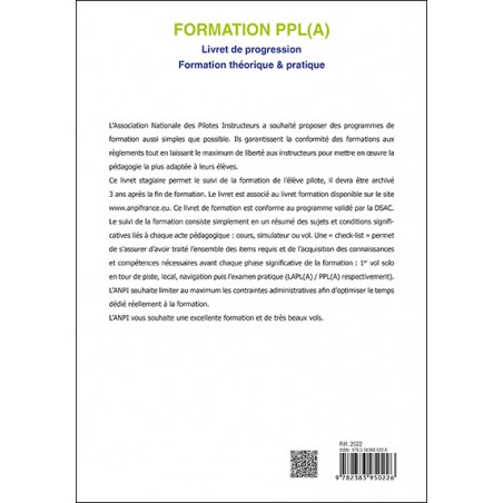 Formation PPL(A) (Livret de progression ANPI  PPL(A) - Formation théorique & pratique)