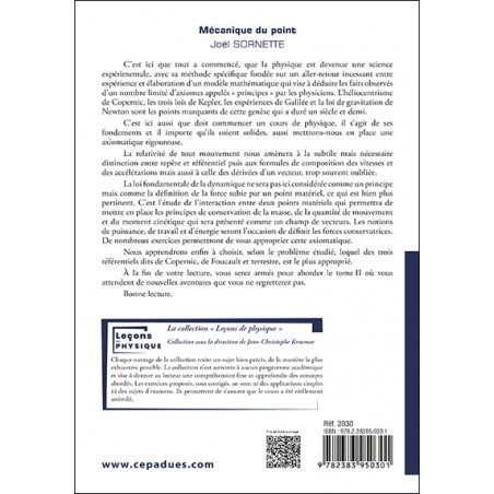 Mécanique du point. Tome 1 Mécanique du point. Tome 1