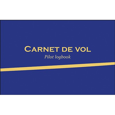 Carnet de vol - Pilot logbook (Avion et ULM classe 3 multiaxe) version bleue