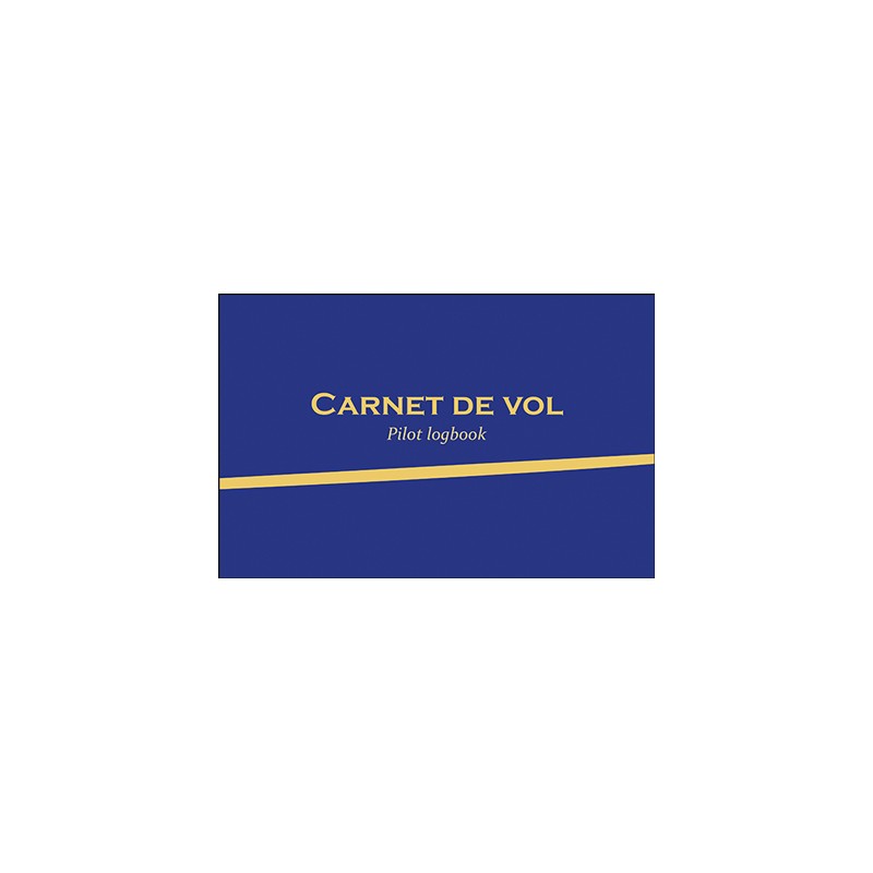 Carnet de vol - Pilot logbook (Avion et ULM classe 3 multiaxe) version bleue