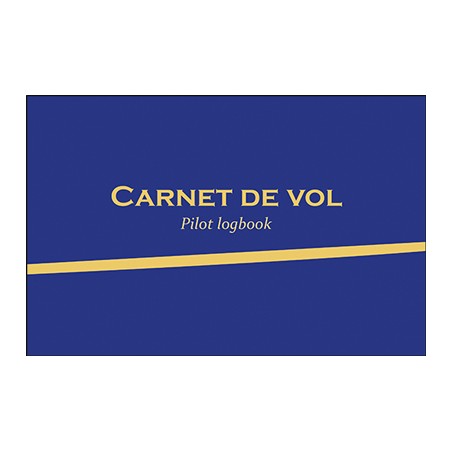 Carnet de vol - Pilot logbook (Avion et ULM classe 3 multiaxe) version bleue