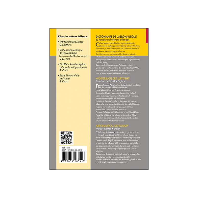 Dictionnaire de l'Aéronautique (F/A/A)