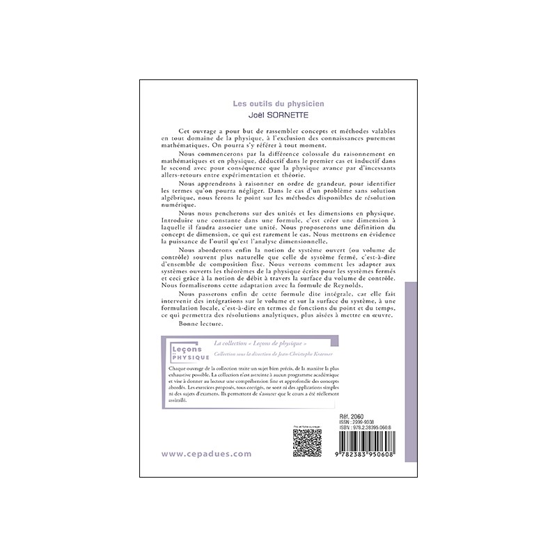 Les outils du physicien. Notions et méthodes transversales