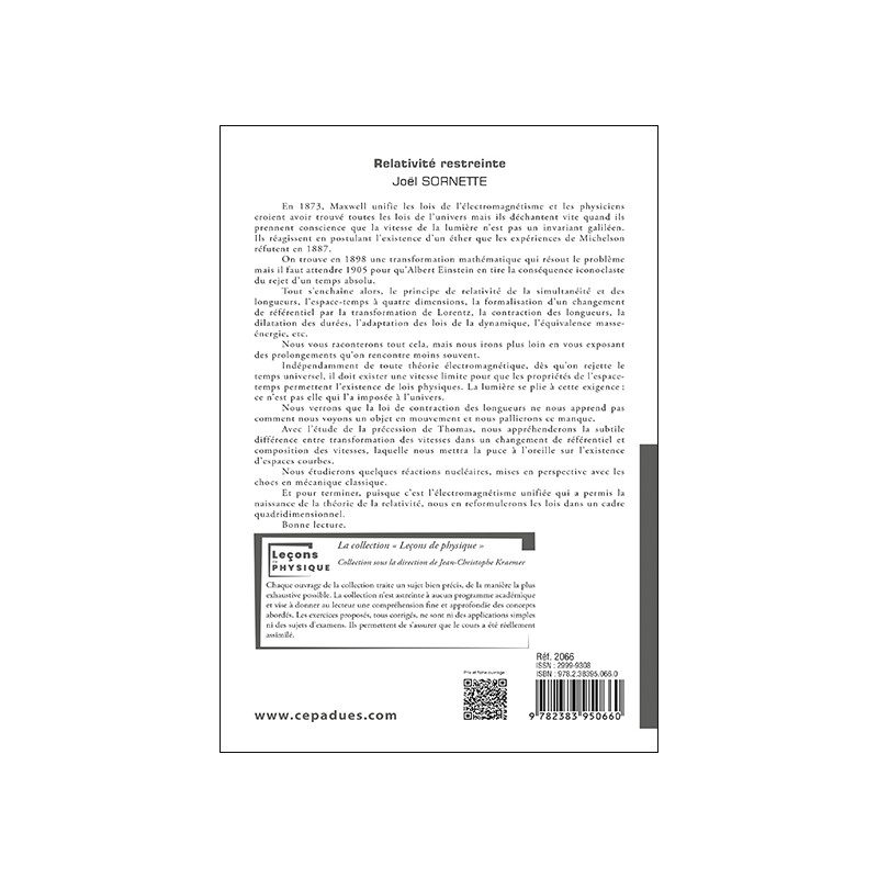 Relativité restreinte