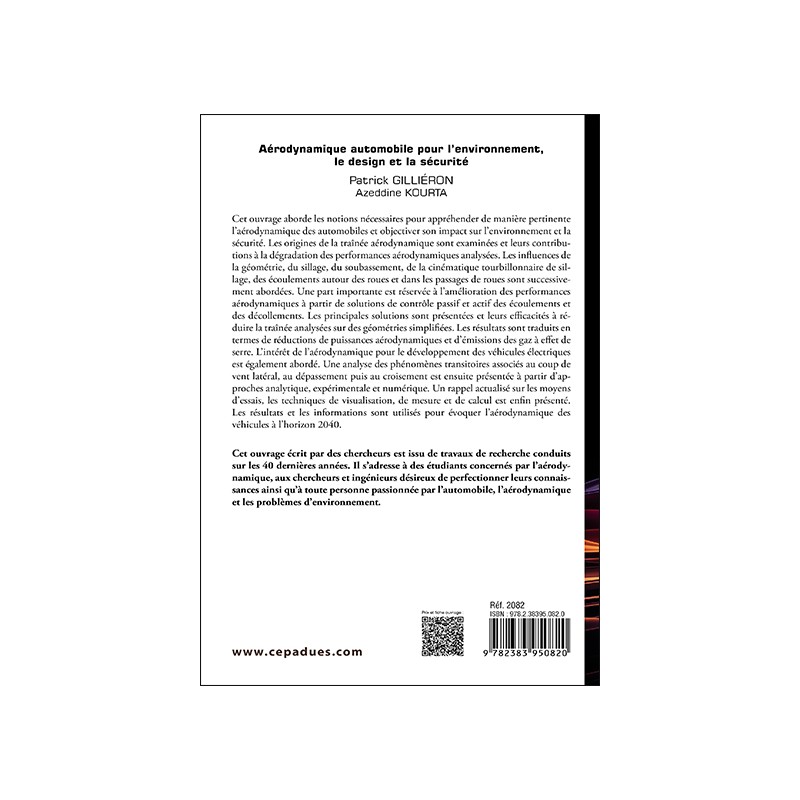Aérodynamique automobile pour l'environnement, le design et la sécurité - 4e édition