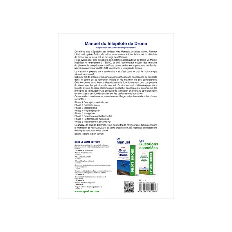 Manuel du télépilote de Drone 8e édition