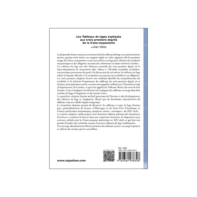 Les Tableaux de loges expliqués aux trois premiers degrés de la franc-maçonnerie