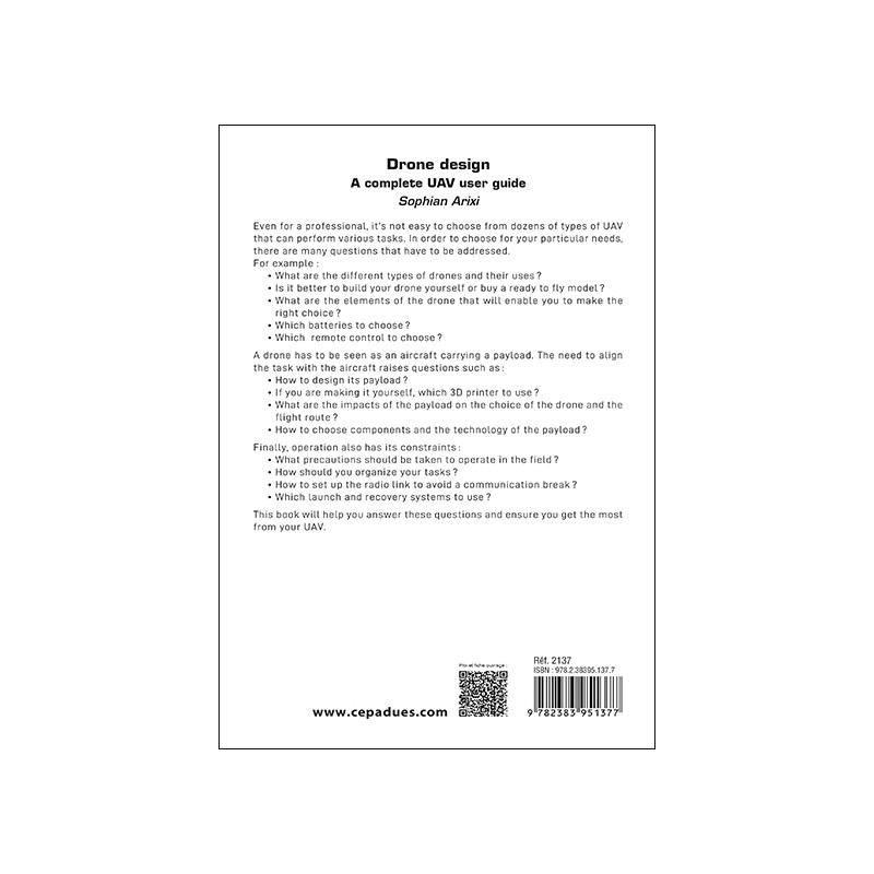 Drone design. A complete UAV user guide. 3rd edition