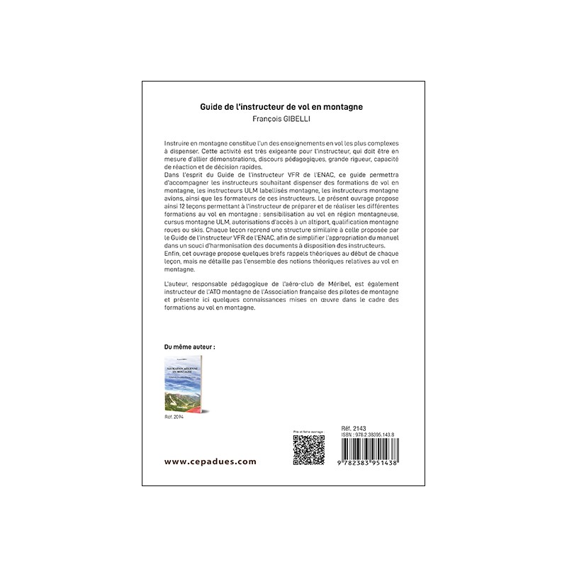 Guide de l’instructeur de vol en montagne