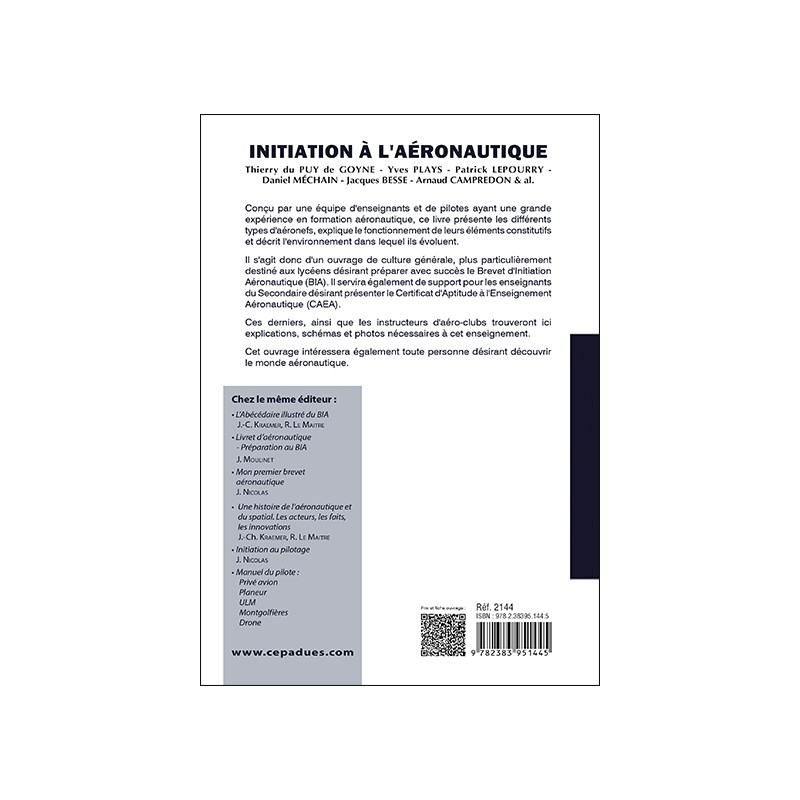 Initiation à l'Aéronautique - Préparer le BIA - 12e édition