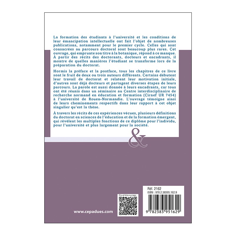 Nouaisons en sciences de l’éducation et de la formation. Ruptures et continuité dans les parcours doctoraux