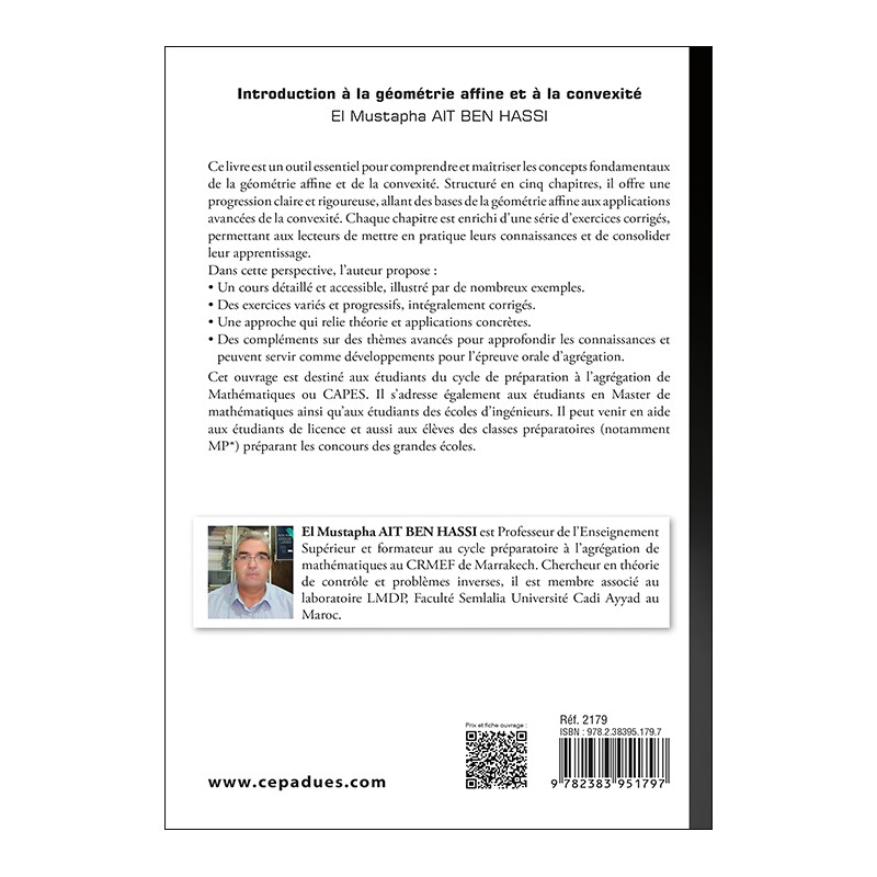 Introduction à la géométrie affine et à la convexité. Cours et Exercices