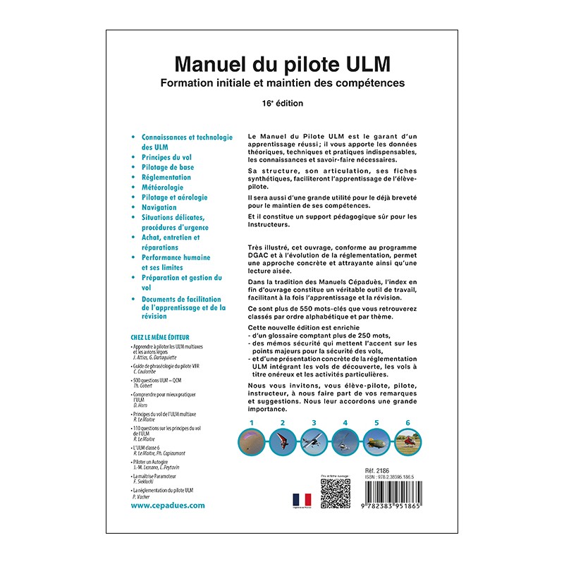 Manuel du Pilote ULM  - 16e édition