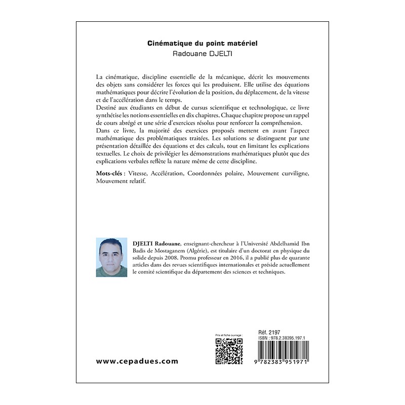 Cinématique du point matériel. L’essentiel du cours + 130 exercices résolus